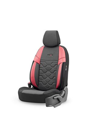 Hexa Design Universal Seat Cover Red-black