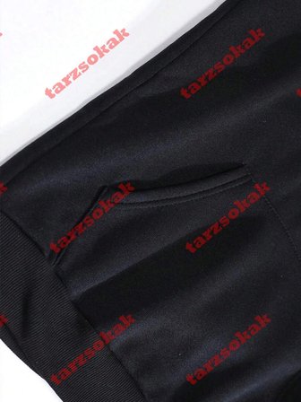 Dinozorlar Kaktüs Üzerinde Baskılı Erkek Kapüşonlu Üstü Sonbahar Cepli Sweatshirt Temel Polar