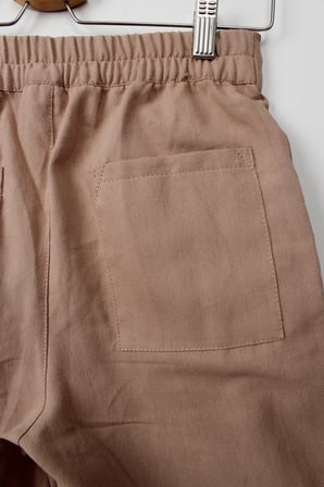 Kız Çocuk Yüksek Bel Düğmeli Gabardin Kumaş Pantolon Rahat Ve Şık Tasarım 9-14 Yaş