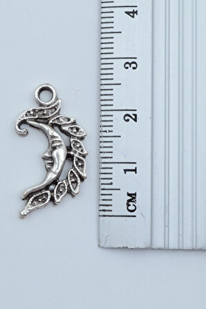 3'lü Gülen Güneş Aydede Ay Gümüş Kaplama Kolye Seti