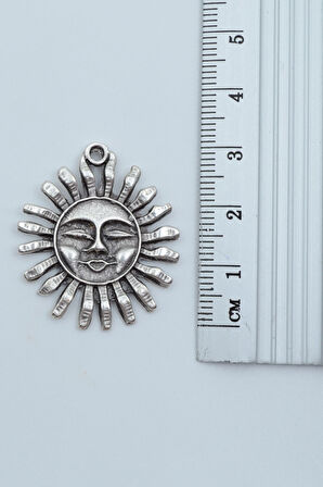 3'lü Gülen Güneş Aydede Ay Gümüş Kaplama Kolye Seti