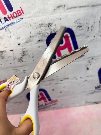 Desenli Sürfile Makas Wave (Dalga) Kesim 23 cm 1 Adet