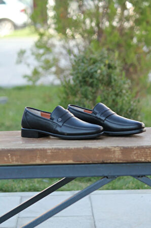 Erkek Mevsimlik Kundura Hakiki Deri  Kauççuk Taban  Bağsız