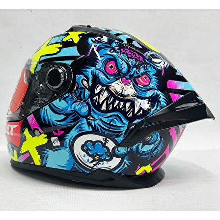 MT KASK FF128SV BRAKER SV CRAZY TEDDY B7 PARLAK