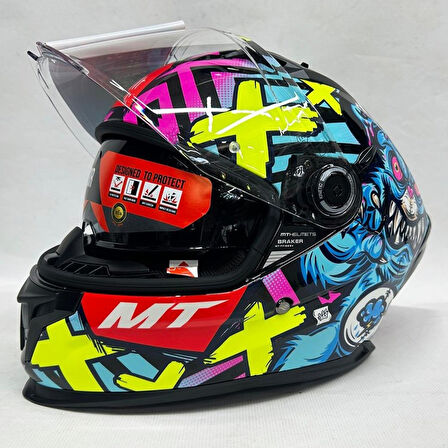 MT KASK FF128SV BRAKER SV CRAZY TEDDY B7 PARLAK