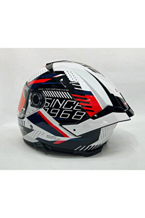 MT Thunder 4sv Luminence A7 Şefaf Vizörlü Kask Parlak Renk ÇOK RENKLİ