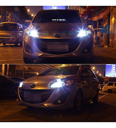 2 Adet BUZ MAVİ Renk T10 Dipsiz Led Ampul 24 LEDLİ Park Ampulü Gündüz Farı Yüksek Işık Güçlü