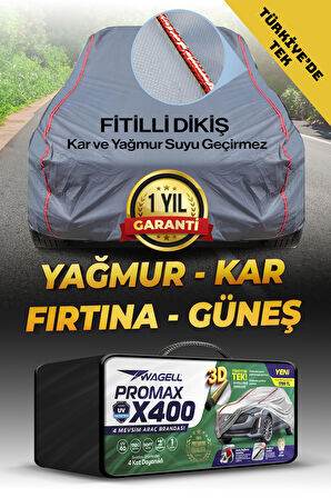 Toyota Yaris Cross Uyumlu PROMAX X400 Miflonlu Araba Brandası - Oto Çadır Örtü