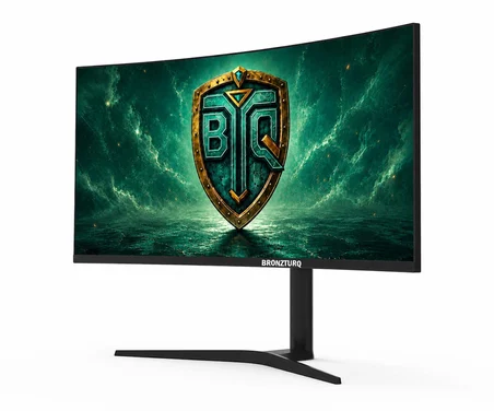 BRONZTURQ  34" 180Hz 1 ms (DP + HDMI) WQHD 3440x1440  Kavisli Monitör  BTQ340WQHD-A