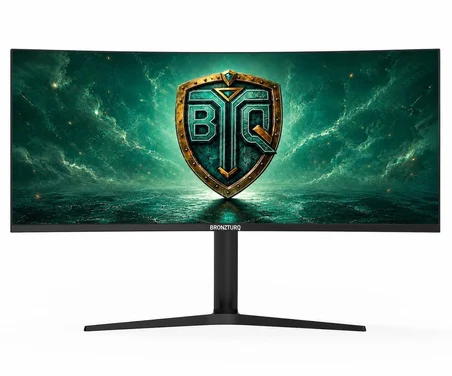 BRONZTURQ  34" 180Hz 1 ms (DP + HDMI) WQHD 3440x1440  Kavisli Monitör  BTQ340WQHD-A