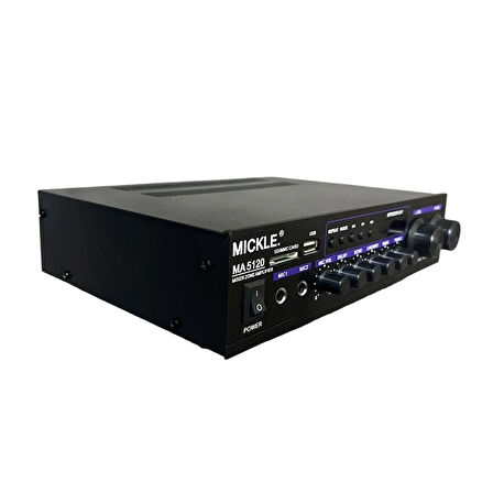 Mickle MA5120 Stereo 2x50W Mp3 Player, USB, Bluetoothlu Mikser amplifikatör