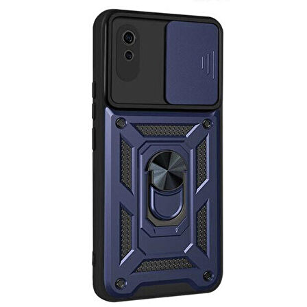 Gpack Xiaomi Redmi 9A Kılıf Tank Aramid Sürgülü Vega Yüzüklü