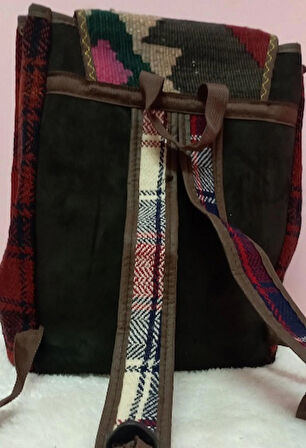 Otantik el dokuması unisex sırt çantası