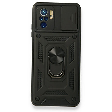 Gpack Xiaomi Redmi Note 10S Kılıf Tank Aramid Sürgülü Vega Yüzüklü