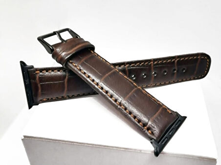 Akıllı saat Uyumlu   Deri Saat  Kordonu   32mm /38mm  kahve siyah aparatlı
