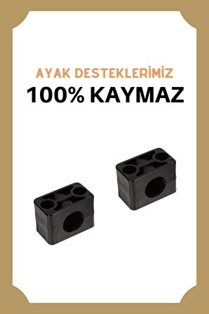 2 Adet Ikea, Faros, Ebebek Baby Plus Mama Sandalyesine Uyumlu Ayak Desteği Kelepçesi 25mm