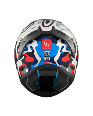 Mt Helmets Stinger 2 Yozu A7 Parlak Fullface Motosiklet Kaskı