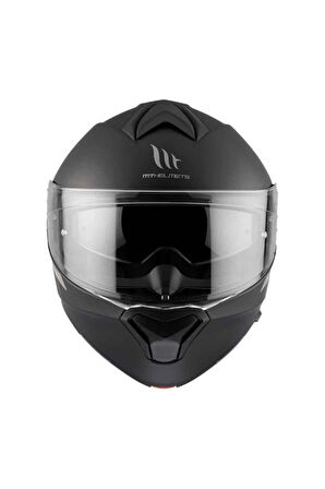 MT Genesis Sv Solid A1 Mat Çene Açılır Kask SİYAH