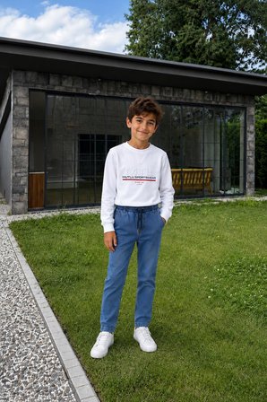 Bel Lastikli Erkek Kot Pantolon