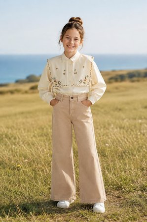 Kız Çocuk İspanyol Paça Pantolon