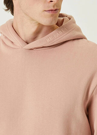 Somon Organik Kapüşonlu Oversize 3 İplik İçi Polarlı Şardonlu Sweatshirt