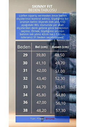 Erkek Örme Likralı Kot Pantolon 1258h