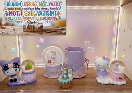 Kuromi, Hello Kitty ve Tom Bir Arada! Tavşanlı Kalemlikli 4’lü Hediye Seti(dilediğiniz notu hediye paketi üzerine yazılı şeklinde gönderim yapılmaktadır)