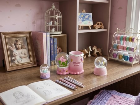 Masalsı Dokunuş: Flamingo Kalemlik Unicorn Kar Küresi 3’lü Dekoratif Set(dilediğiniz notu hediye paketi üzerine yazılı şeklinde gönderim yapılmaktadır)