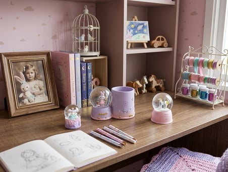 Sevdiklerinizi Mutlu Edecek En Tatlı Hediye: Tavşanlı ve Unicornlu 3'lü Masa Seti