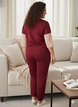 KADIN BORDO EŞOFMAN TAKIMI