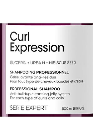 Serie Expert Curl Expression Kıvırcık Saçlar İçin Birikme Önleyici Şampuan 500 ml