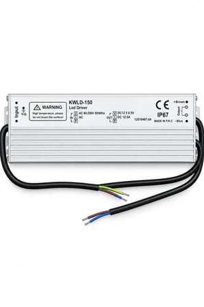 12V 12,5 Amper | 150 Watt | Led Trafosu | İP67 Dış Ortam Trafosu | Yağmur, Toz Nem Dayanıklı |