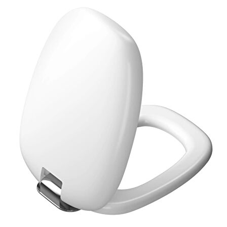 VitrA Plural 126-401-009 Klozet Kapağı Duroplast, Üstten Sıkmalı Yavaş Kapanır Mat Beyaz