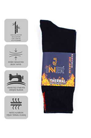 Just Inner Erkek Termal Çorap 6'lı (Bambu)