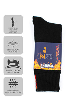 Just Inner Erkek Termal Çorap 6'lı (Bambu)