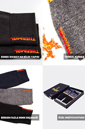 Just Inner Erkek Termal Çorap 6'lı (Bambu)