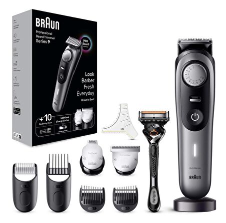 Braun BT9420 Series 9 Berber Araçları Dahil Profesyonel Sakal Düzeltici