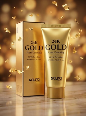 XAura 24K Gold Foam Cleansing Gold Edition Arındırıcı Yüz Temizleme Köpüğü 100 ml