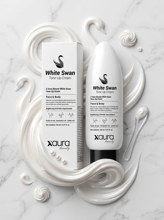 XAura White Swan Tone-Up Ton Eşitleyici Aydınlatıcı Yüz & Vücut Kremi 150 ml