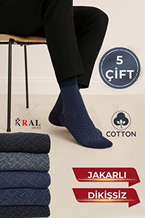 Erkek Çorap Cotton Dikişsiz Jakarlı Mevsimlik Uzun Çorap