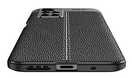 Gpack Xiaomi Redmi 10 Kılıf Niss Silikon Deri Görünümlü Kamera KorumalıNano Glass