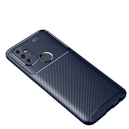 Smcase OnePlus Nord N100 Kılıf Negro Karbon Dokulu Silikon
