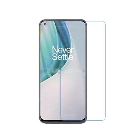Smcase OnePlus Nord N100 Kılıf Deri Dokulu Silikon  Nano Ekran Koruyucu