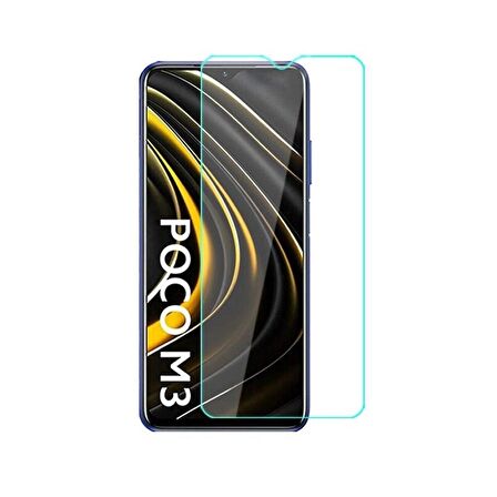 Smcase Xiaomi Poco M3 Kılıf Lüks Korumalı Silikon  Nano Ekran Koruyucu