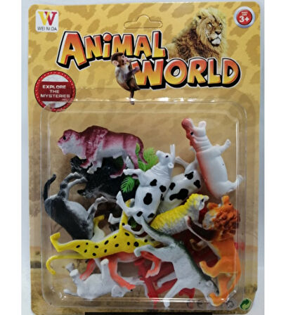 VEİNİDA  Animal World HAYVANLAR SET 12 ADET