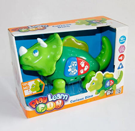 Bebek Eğitici Oyuncak Elektrikli Plastik Çocuk Oyuncağı Curious Dino
