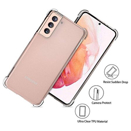 Smcase Samsung Galaxy S21 5G Kılıf Darbe Korumalı Silikon