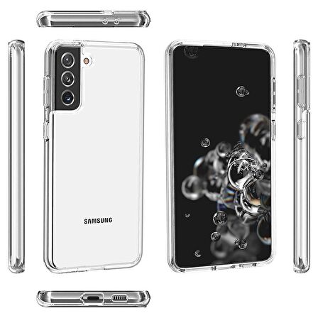 Smcase Samsung Galaxy S21 5G Kılıf Coss Hibrit Sert Kapak