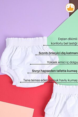 Babyhola Yıkanabilir Yüksek Emici Alıştırma Külodu 10-15 kg 2'li Pembe 1402