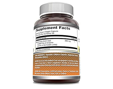 Natto Kinase 4,000 FU  200 mg  90 servis 180 kapsül